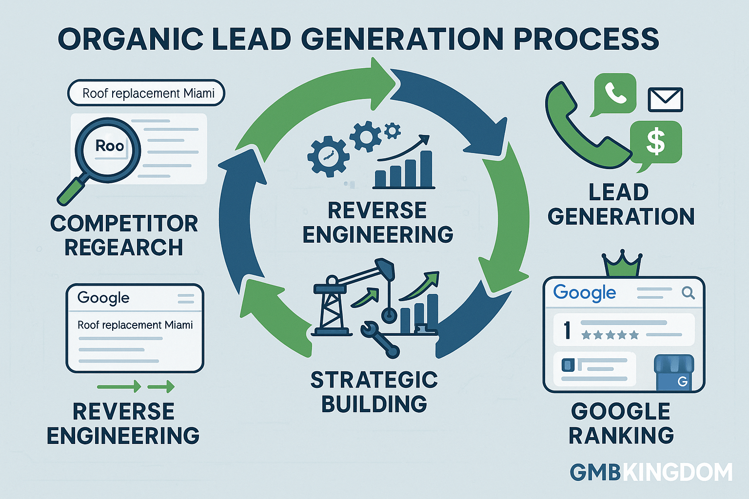 GMB Kingdom organic lead generation process